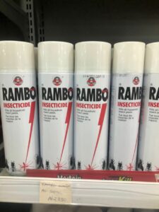Insecticide Rambo conforme à l'utilisation